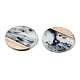 Pendenti in resina trasparente e legno di noce X-RESI-T035-25-A01-3