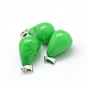 Colgantes de jade natural de malasia en forma de lágrima G-Q435-10-2