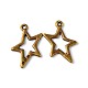 Vintage Style Antique Bronze Tone Alloy Star Pendants Charms X-MLF11176Y-NF-1