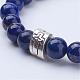 Natural Lapis Lazuli Stretch Bracelets BJEW-JB02844-03-2