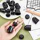 CHGCRAFT 16Pcs 2 Style Rubber End Caps AJEW-CA0002-51-3