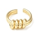 Brass Open Cuff Ring RJEW-C037-03G-2