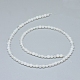 Natürlichen weißen Achat Perlen Stränge G-D0005-27-4mm-2