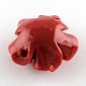 Perles de corail synthétiques de fleurs colorées CORA-R011-30B-2