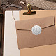 カスタムラウンドシルバー箔エンボス加工画像ステッカー  粘着式賞状シール  メタリック製スタンプシールステッカー  音符  5cm  25シート/セット  4枚/枚。 DIY-WH0503-004-6