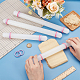 4 шт. 2 вида пластиковой скалки AJEW-OC0005-51-3