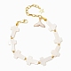 Женские браслеты из ракушек и жемчуга из бисера BJEW-JB12427-2