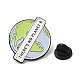 Die Erde mit dem Wort There's no Planet B Emaille Pin JEWB-H010-01EB-03-3