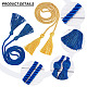 Gorgecraft 2pcs 2 couleurs corde d'honneur de remise des diplômes en polyester AJEW-GF0006-56-3
