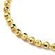 Долговечные латунные ожерелья-цепочки с шариками NJEW-G105-01G-2