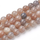 Natural Sunstone Beads Strands G-T064-21-8mm-1