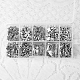 Hobbiesay 245 pz 10 stile argento antico vergine maria distanziatore perline 8-25mm tibetano croce di metallo perline messicano distanziatore charms benedetto medaglione pendenti per fai da te rosario collana braccialetto DIY-HY0001-03-6