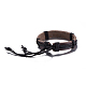 Adjustable Casual Unisex Leather Bracelets BJEW-BB15534-3