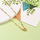 Brass Paperclip Chain Necklaces NJEW-JN03194-4