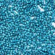 11/0グレードのベーキングペイントガラスシードビーズ  シリンダー  均一なシードビーズサイズ  不透明色の光沢  ディープスカイブルー  1.5x1mm程度  穴：0.5mm  約2000個/10g X-SEED-S030-1041-2