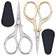 SUNNYCLUE 2Pcs 2 Colors Embroidery Sewing Scissors Detail Shears Vintage Sharp Tip Scissor Stainless Steel Scissors for Cutting Fabric Knitting Threading Needlework Artwork Craft DIY Tool Kit Supply TOOL-SC0001-26-1