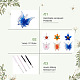 Набор для изготовления ожерелья с цветами и бабочками своими руками DIY-KS0001-34-4