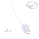 Étiquettes de prix de bijoux rectangle blanc TOOL-C003-02-3