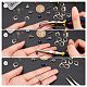 AHANDMAKER 8 Pairs DIY Teardrop Earring Charm Making Kit DIY-GA0003-93-3