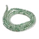 Natürlichen grünen Aventurin Perlen Stränge G-Q002-C01-01-4