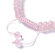 Bracelets réglables de perles tressées avec cordon en nylon BJEW-F369-C04-3