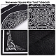 Creatcabin 2pcs 2 estilo no tejido cuadrado altar tarot mantel AJEW-CN0001-15-5