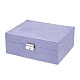 Boîtes à bijoux en velours et bois VBOX-I001-02B-6
