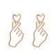 Brass Stud Earrings EJEW-BB42430-A-1