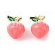 Латунные эмалевые подвески с фруктами KK-M324-04E-G-1