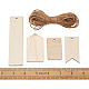 Незаконченные деревянные большие подвески WOOD-TA0002-27-7