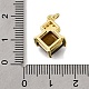 Подвески в форме ромба с огранкой из натурального тигрового глаза KK-U072-07G-3