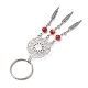 Брелок из сплава с натуральным агатом KEYC-JKC00858-5