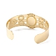 Bracelet manchette ouvert perlé ovale en résine BJEW-F452-01A-3
