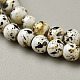 Cuisson opaque de perles de verre peintes GLAA-L024-A-22-2