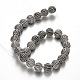Perles rondes en alliage de style tibétain TIBEB-O007-34-RS-2