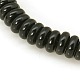 Black Glass Rondelle Spacer Beads Strands X-GS031-3-1