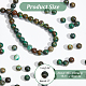 Nbeads 2 brins de perles de turquoise africaine naturelle (jaspe) TURQ-NB0001-23-2