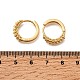 Кольцо из латуни серьги обруча EJEW-B148-03G-5