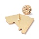 Pin esmaltado de panda de origami JEWB-K004-36-3