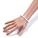 Natural Howlite Stretch Bracelets BJEW-JB04506-01-3