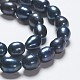 Rice Dyed Natural Cultured Freshwater Pearl Beads Strands PEAR-R012-22-1