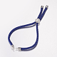 Nylon Twisted Cord Bracelet Making MAK-F019-03P-1
