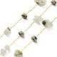 Natural Mixed Stone Chips & Disc Beaded Chains CHC-C001-01G-1