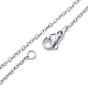 304 Edelstahl-Kabelketten-Halskette für Männer und Frauen NJEW-N050-A02-S15-2