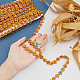 Kunststoff Perlenbesatz Girlandenstrang FIND-WH0056-89-3