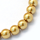 Chapelets de perles rondes en verre peint HY-Q330-8mm-08-2