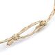Плетеные браслеты из рафии ручной работы AJEW-S072-39A-5