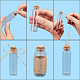 Chgcraft 60pcs 2ml mini botellas de vidrio con tapones de corcho kits de diy botellas de deseos 100pcs tornillos de ojo DIY-CA0001-13-5