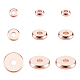 Pandahall 90 pièces 3 taille disque plat perles d'espacement en laiton heishi rondelle bijoux perles d'espacement pour heishi perles d'argile collier bracelet découverte (4mm KK-PH0036-52RG-1