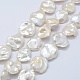 Fili di perle di keshi di perle barocche naturali PEAR-K004-23-1